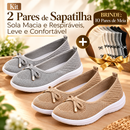 Kit 2 Pares de Sapatilha Sola Macia e Respiráveis, Leve e Confortável + BRINDE: 10 Pares de Meia